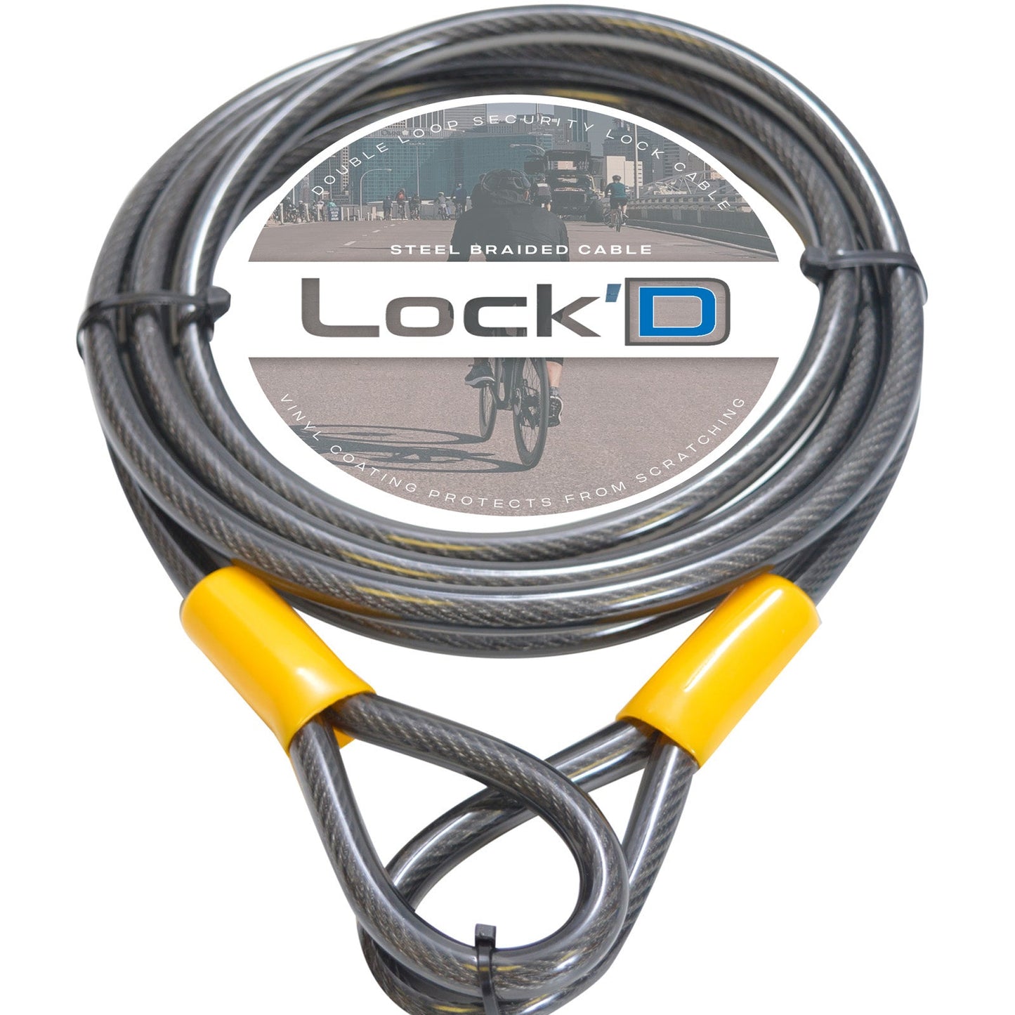Bike Lock Cable 10MM Anti-theft Security Steel Double Loop Heavy Duty 1M / 2.5M / 3M / 4.6M / 9M - Buyers Hub