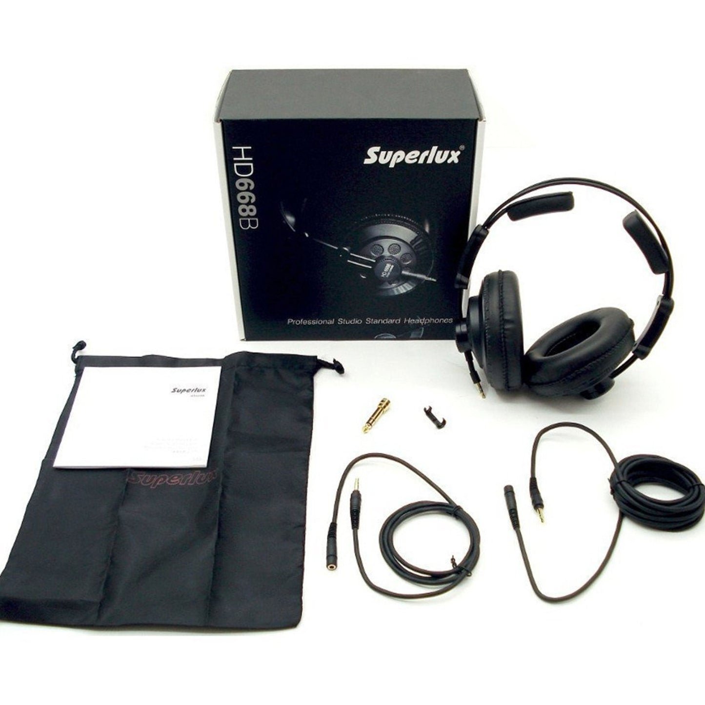 Superlux Professional DJ HeadPhones HD668B - Studio Standard Monitoring Quality - Buyers Hub