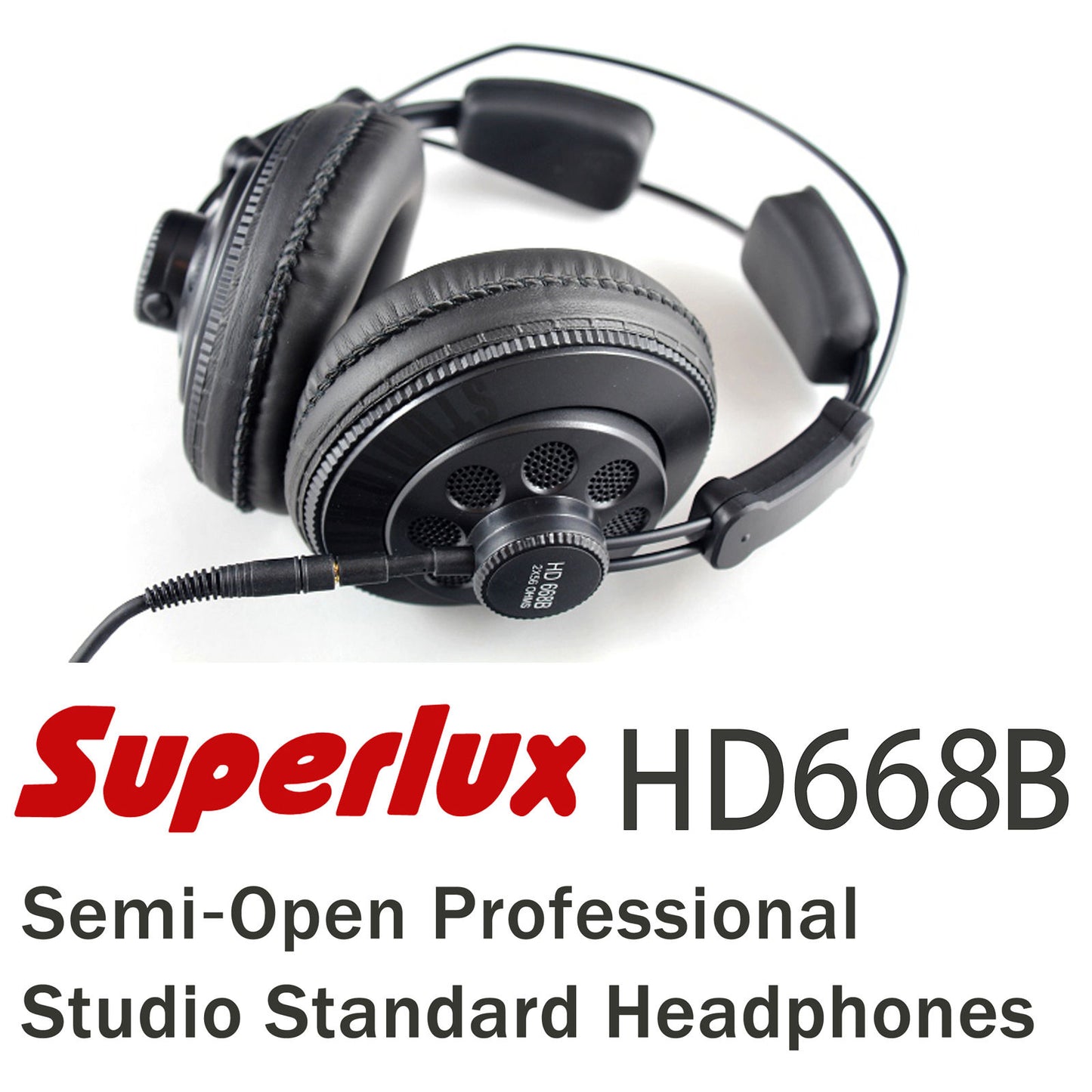 Superlux Professional DJ HeadPhones HD668B - Studio Standard Monitoring Quality - Buyers Hub